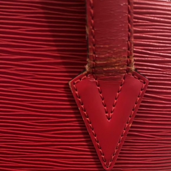 Louis Vuitton Red Epi Saint Jacques Handbag - Picture 9 of 12